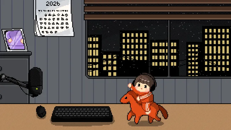 픽셀아트 방송배경